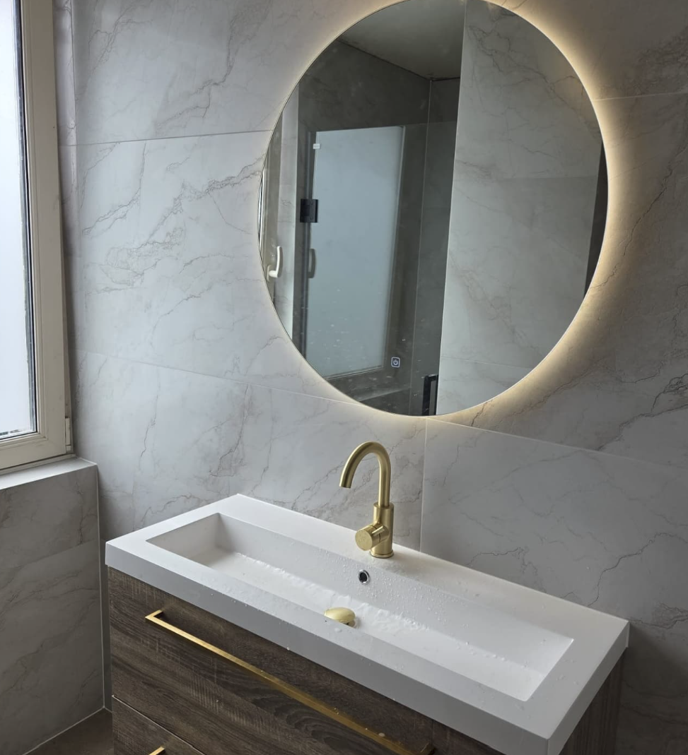 Проект walk-in душової з мозаїкою